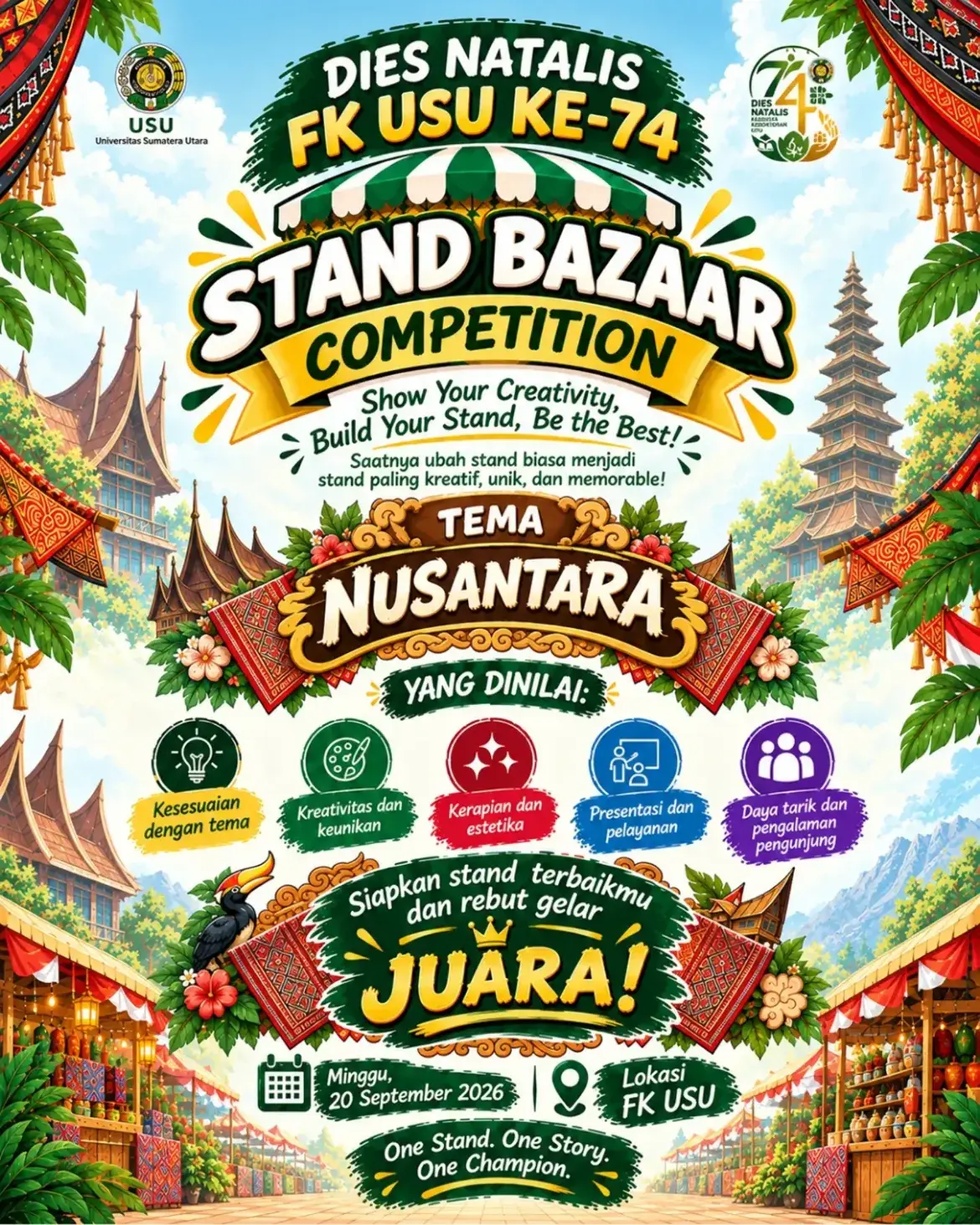 Stand Bazar Competition - Dies Natalis ke-74 FK USU